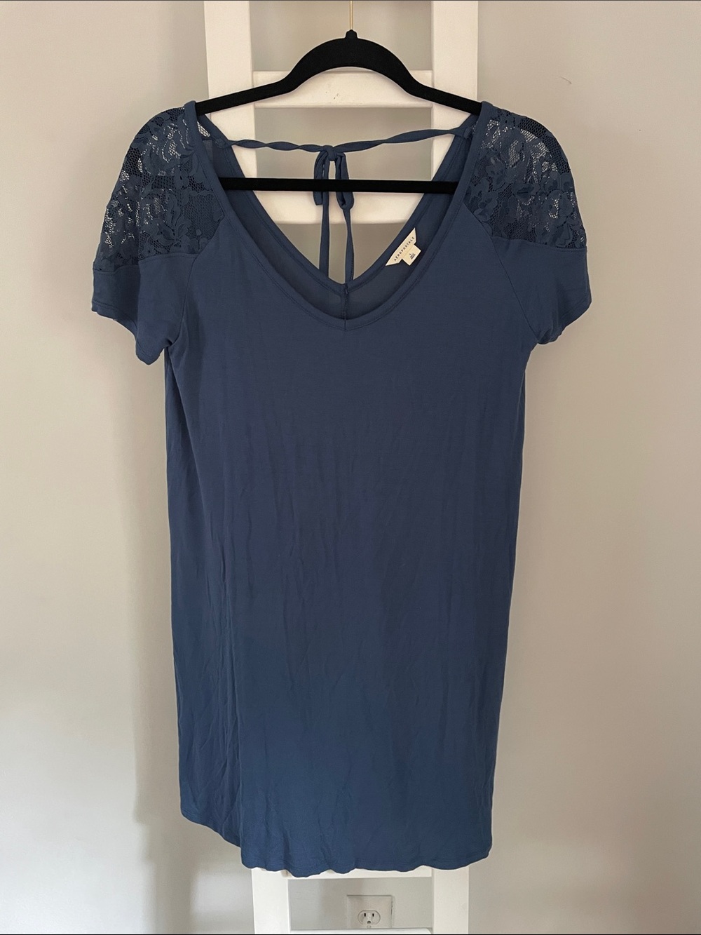 V-Neck Lace Shoulder Shift Dress or Tunic